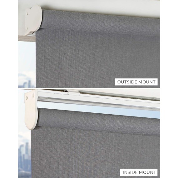 Roller Window Shades , Window Blinds , Window Shades for Home , Roller Shades , Window Treatments , Window Blinds Cordless , Door Blinds , Urban Grey (Light Filtering), 23"W X 72"H