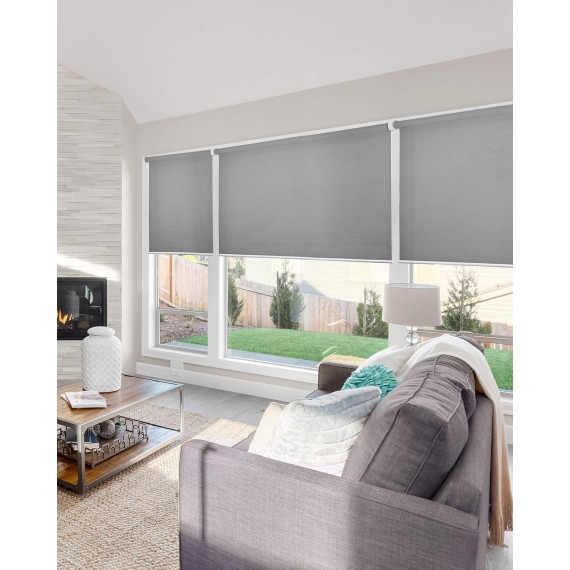 Roller Window Shades , Window Blinds , Window Shades for Home , Roller Shades , Window Treatments , Window Blinds Cordless , Door Blinds , Urban Grey (Light Filtering), 23"W X 72"H
