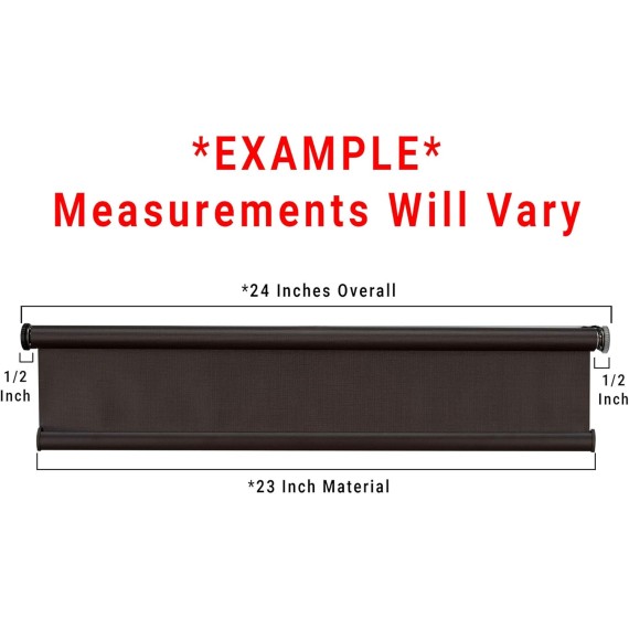 Chocolate RV Roller Shades Darkening Window Cover for Camper and RV Blinds