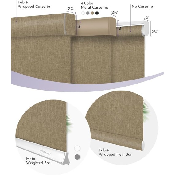 Motorized Roller Shades Work with Alexa Google Smart Blackout Shades with Remote Insulated Triple Weaved Fabric Window Blinds with Valance for Smart Home Office, Customized Size (Coffee)