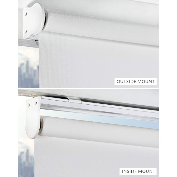 Roller Window Shades , Window Blinds , Window Shades for Home , Roller Shades , Window Treatments , Window Blinds Cordless , Door Blinds , Urban White (Light Filtering)