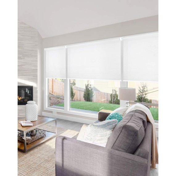 Roller Window Shades , Window Blinds , Window Shades for Home , Roller Shades , Window Treatments , Window Blinds Cordless , Door Blinds , Urban White (Light Filtering)