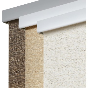 Free-Stop Cordless Light Filtering Roller Shades for Windows Natural Woven Fabric UV Protection Privacy Roller Window Shades for Windows, Home, Living Room, Office, Patio