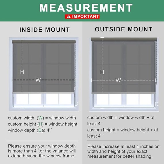 Custom Size Motorized 100% Blackout Roller Shades Window Shades with Textured Pattern Thermal Insulation UV Protection Blinds for Windows/Bedroom/Home Office Grey Cord/Cordless/Motorized