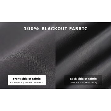 100% Blackout Roller Shades, No tools No Drill Cordless Blinds for Windows, Thermal Insulated UV Protection Privacy Window Shades for Bedroom (36''W x 72''H, Black)
