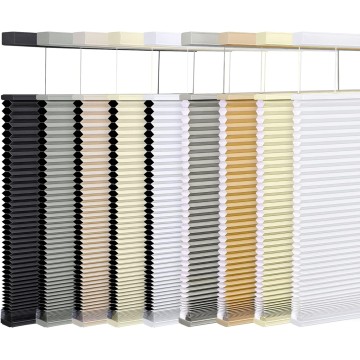 Top Down Bottom Up (TDBU) Cordless Cellular Shades, Light Filtering Honeycomb Shades Pleated Polyester Blinds for Window, White
