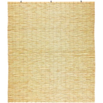 Backyard X-Scapes Light-Filtering Cord-Free Bamboo Reed Roll-Up Blind Shades for Windows Manual Roman Blinds Natural 60 in W x 72 in H