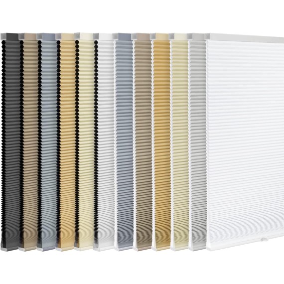 Cordless Cellular Shades, Blackout Privacy Light Blocking Honeycomb Shade Pleated Polyester Blinds for Windows Size 20'' W x 64'' H, White