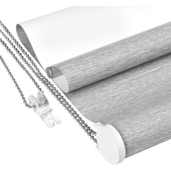 100% Blackout Roller Window Shades,Window Blinds with UV Protection Fabric,Roll Up and Pull Down Shades for Indoor Window,Window shade for Home,Dark Grey