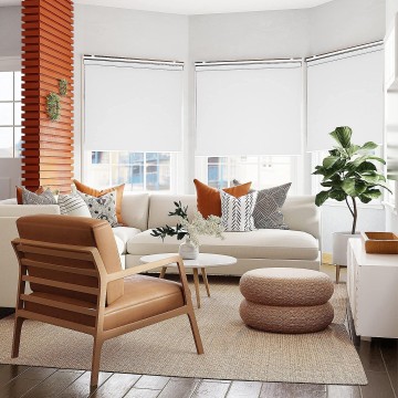 Roller Window Shades Blackout Blinds for Windows Cordless Bedroom Shade Room Darkening Shades Door Blinds with Thermal Insulated Easy to Install for Home，Office，Bathroom Pure White