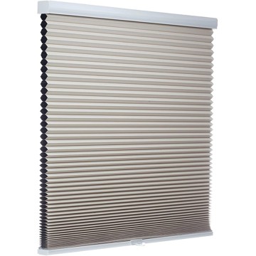 Custom Cut to Size Cordless Cellular Shades, Blackout Room Darkening Honeycomb Shades Pleated Blinds for Windows, Beige