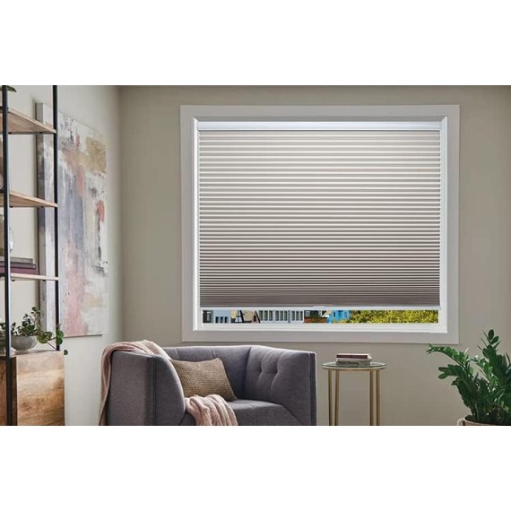 Custom Cut to Size Cordless Cellular Shades, Blackout Room Darkening Honeycomb Shades Pleated Blinds for Windows, Beige