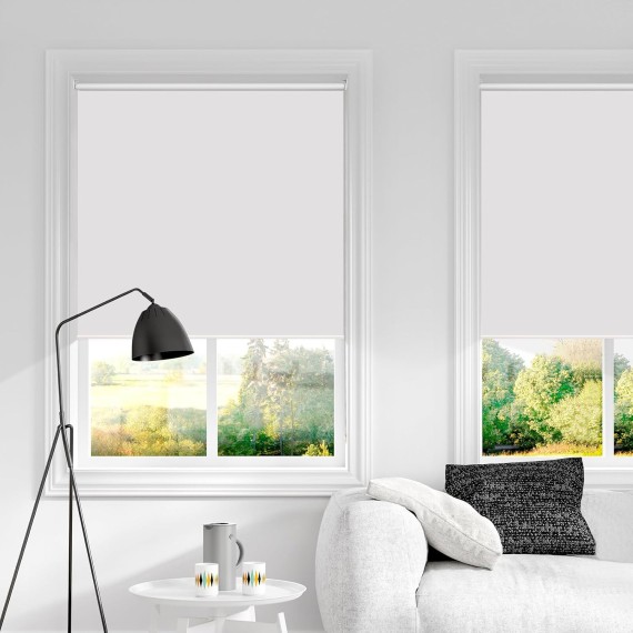 100% Blackout Roller Shades, Pull down shades for Window Thermal Insulated UV Protection Waterproof Blackout Fabric, Chain Corded roll up and Down Blinds,20x72,White
