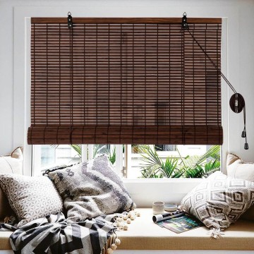Bamboo Blinds, Bamboo Roll Up Shades for Windows, Light Filtering Bamboo Roller Shades for Indoor Outdoor Home Patio Porch 72W*72L