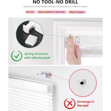 No Tools No Drill Cordless Cellular Shades, Flutter Butterfly Window Blinds Light Filtering Honeycomb Blinds for Window Size 20" W x 64" H, Colorful Butterflies