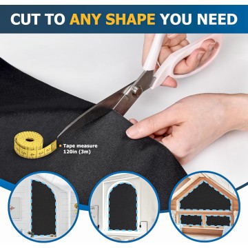 Portable Blackout Curtain, Travel Blackout Curtains, Adjustable and Removable Window Cover - Temporary Shades and Blinds for Baby Nursery or Bedroom - Black