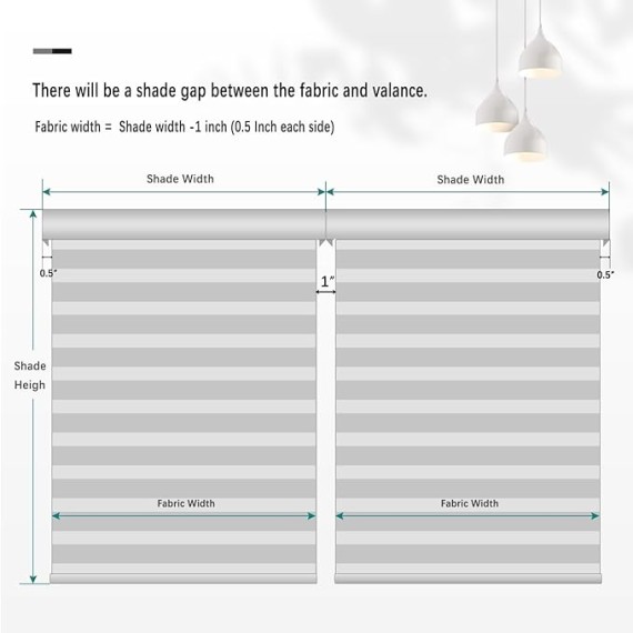 Motorized Zebra Smart Blinds Remote Control, Blackout Custom Zebra Roller Shades for Indoor Windows Doors, Electric Automatic Work with Alexa, Google Home, Apple Homekit, SmartThings,White