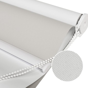 70 Inch Wide 100% Blackout Fabric Roller Window Blinds,Grey Thermal Roller Shades Insulated UV Protection for Home Office Bedroom