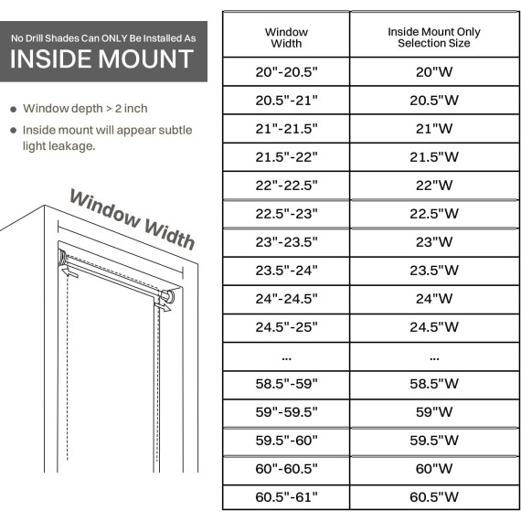 100% Blackout Roller Shade | No-Drill & Tool-Free Installation | UV Protection | Easy-Care Fabric | Roller Blind for Windows & Doors | Pull Down Window Shade - White