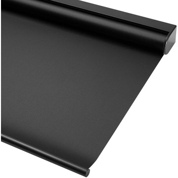Blackout Roller Shades Cordless Color-Matched Roller Window Blinds Free-Stop Simple Style Thermal Insulated Roll Up Shades for Home Office Door, Black, 72" W x 36" H