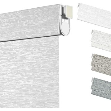 No Drill No Tools Blackout Light Filtering Roller Shades for Windows,Cordless Roller Blinds,Thermal Insulated,UV Protection,Window Shades for Home Office Door,Blackout-White,30" W x 60" H